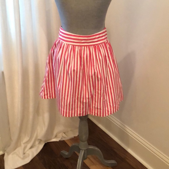 Pink and white stripe skirt - Picture 2 of 3